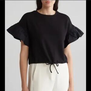 Maeve | Anthropologie Flutter Sleeve Top